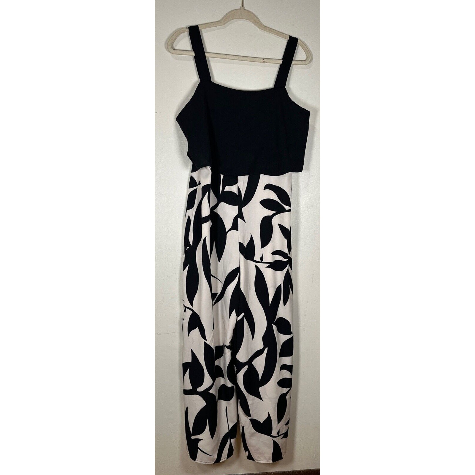 Shine Jumpsuits Women Size Xl Multicolour Black & White